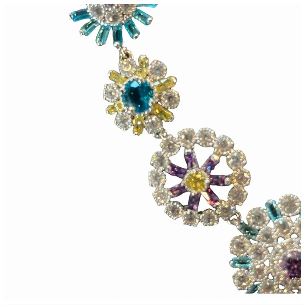 Swarovski Crystals The Iza Spectacular Colorful Necklace - Picture 11 of 12